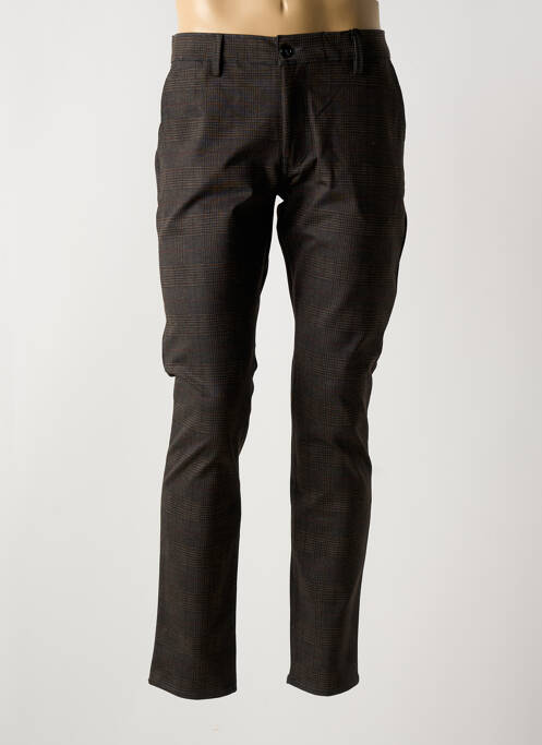 Pantalon slim maro LA CIBLE ROUGE bărbat