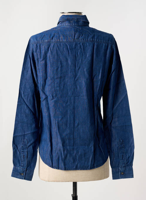 Cămașă croială cambrată mâneci lungi albastru LA CIBLE ROUGE femme