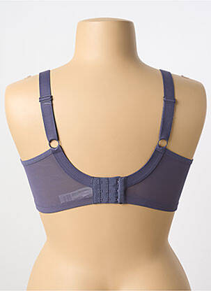 Sutien efect material satinat sutien cupe întregi cu decolteu înalt violet ELOMI femeie