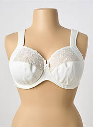Sutien broderie sutien cupe întregi cu decolteu înalt bej ANITA femme