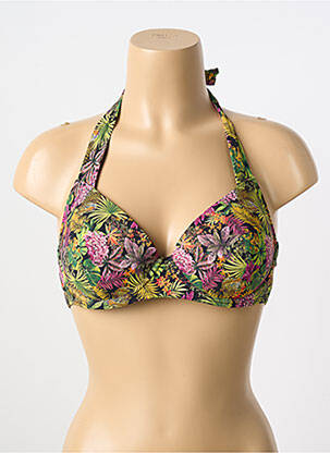 Sutien de costum de baie elasticitate top triunghiuri negru AUBADE femeie