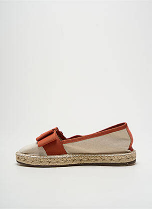 Espadrile vârf rotund toc plat până la 3 cm portocalie ESCADRILLE femeie