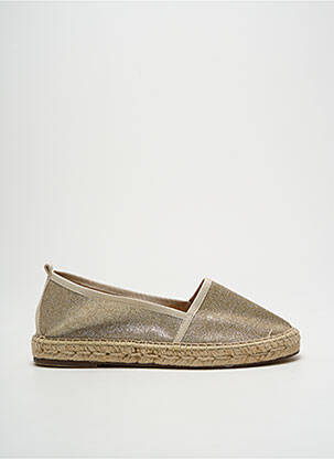 Espadrile vârf rotund toc plat până la 3 cm auriu ESCADRILLE femeie
