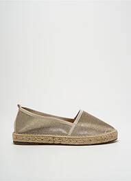 Espadrile vârf rotund toc plat până la 3 cm auriu ESCADRILLE femme