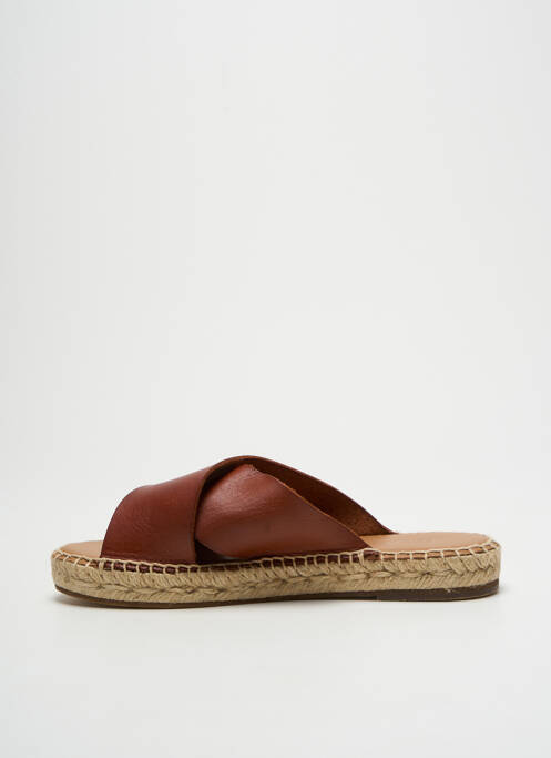 Mulete/Saboți maro ESCADRILLE femeie