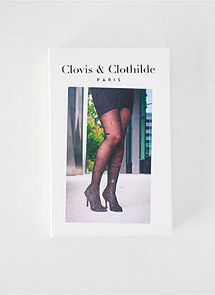 Colanți imprimeu fantezie negru CLOVIS & CLOTHILDE femeie