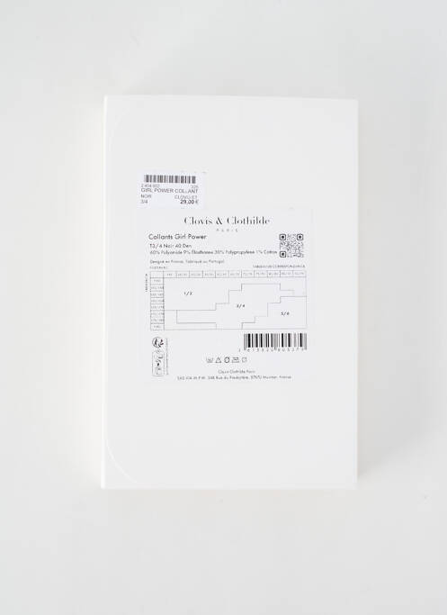 Colanți negru CLOVIS & CLOTHILDE femeie