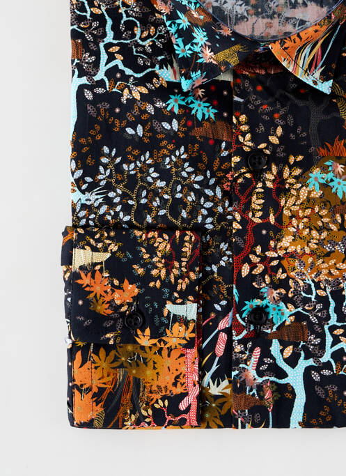 Cămașă cu mâneci lungi negru LA CIBLE ROUGE bărbat