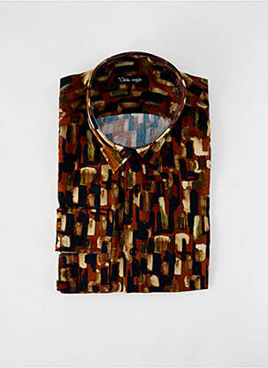 Cămașă cu mâneci lungi maro LA CIBLE ROUGE bărbat