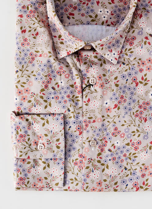 Cămașă cu mâneci lungi bej LA CIBLE ROUGE bărbat