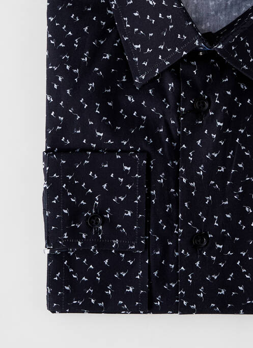 Cămașă cu mâneci lungi negru LA CIBLE ROUGE bărbat