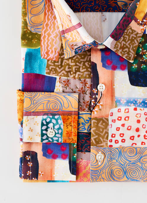 Cămașă cu mâneci lungi portocaliu LA CIBLE ROUGE bărbat