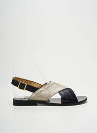 Sandale/pantofi decupați chiquet toc plat până la 3 cm auriu UN'CHROME femme