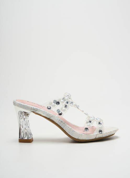 Mulete/Saboți argintiu LAURA VITA femeie