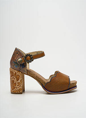 Sandale/Pantofi decupați maro LAURA VITA femeie