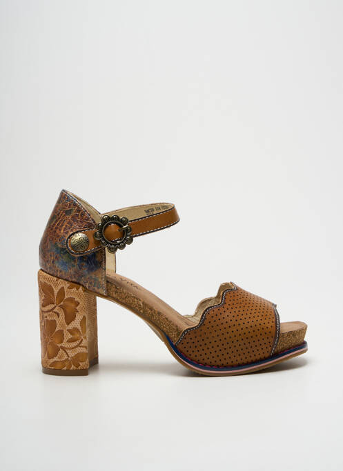 Sandale/Pantofi decupați maro LAURA VITA femeie