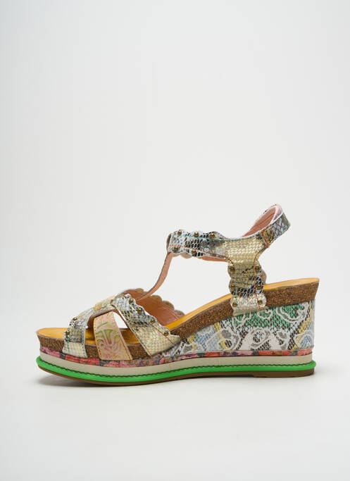 Sandale/Pantofi decupați auriu LAURA VITA femeie