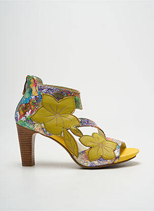 Sandale/Pantofi decupați galben LAURA VITA femeie