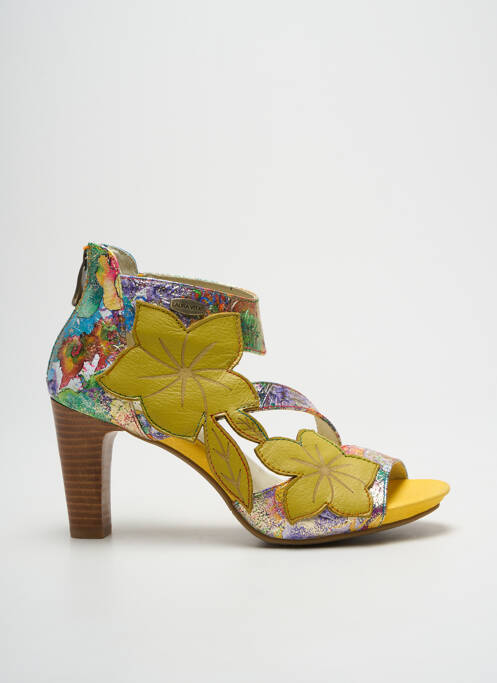 Sandale/Pantofi decupați galben LAURA VITA femeie