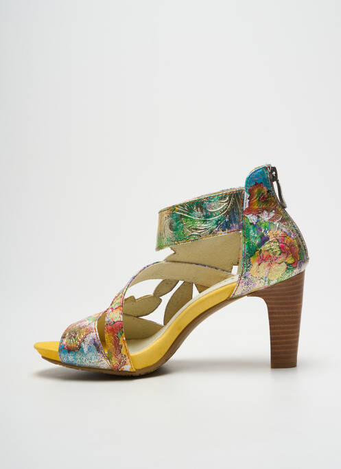 Sandale/Pantofi decupați galben LAURA VITA femeie