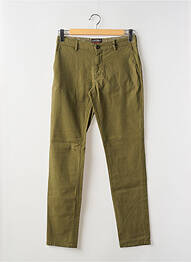 Pantalon chino elasticitate mărime normală verde LA CIBLE ROUGE homme