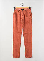 Pantalon drept croială dreaptă portocaliu LA CIBLE ROUGE homme