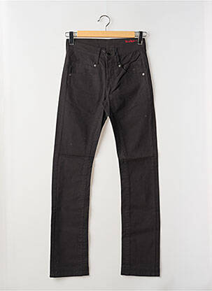 Pantalon drept elasticitate mărime normală negru LA CIBLE ROUGE bărbat