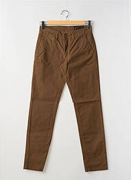 Pantalon chino elasticitate mărime normală maro LA CIBLE ROUGE homme