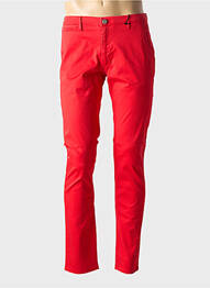 Pantalon chino buzunare roșu LA CIBLE ROUGE homme