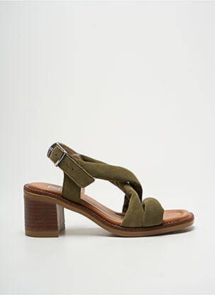 Sandale/Pantofi decupați verde DORKING femeie