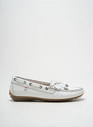 Pantofi de barcă țesătură satinată toc plat până la 3 cm alb FLUCHOS femme