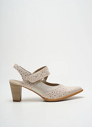 Sandale/Pantofi decupați bej DORKING femeie