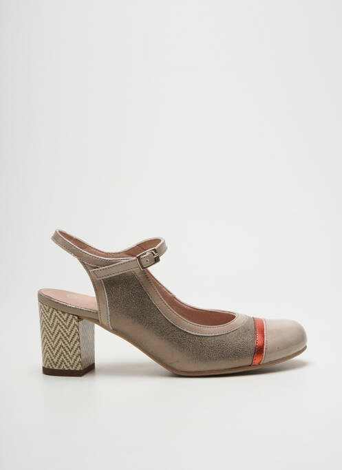 Pantofi cu toc bej DORKING femeie