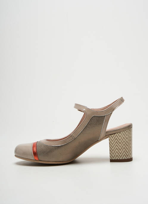 Pantofi cu toc bej DORKING femeie