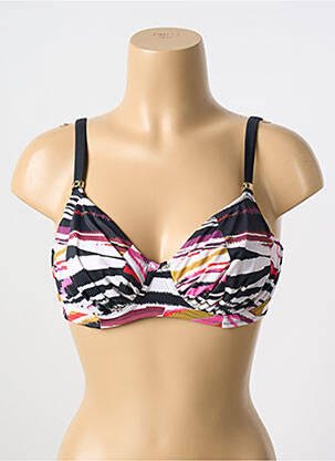 Sutien de costum de baie elasticitate sutien cupe întregi cu decolteu înalt negru FANTASIE femeie