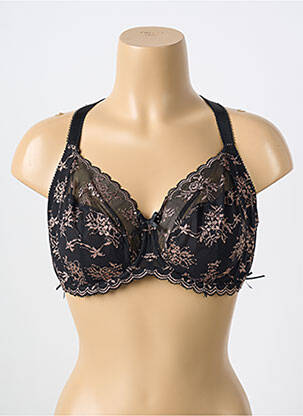 Sutien broderie sutien cupe întregi cu decolteu înalt negru FREYA femeie