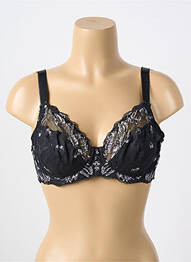 Sutien broderie sutien cupe întregi cu decolteu înalt negru FANTASIE femme