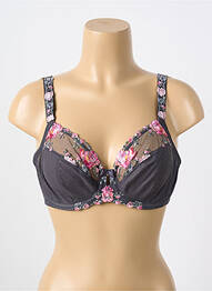 Sutien broderie sutien cupe întregi cu decolteu înalt gri FANTASIE femme