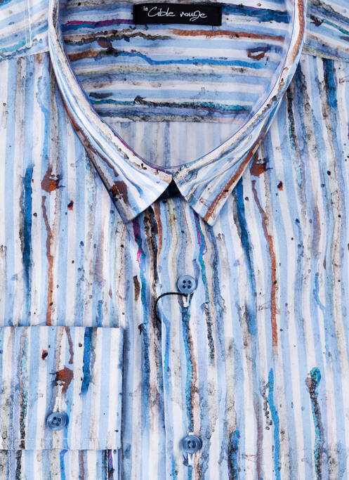 Cămașă cu mâneci lungi albastru LA CIBLE ROUGE bărbat