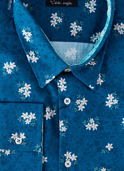 Cămașă cu mâneci lungi albastru LA CIBLE ROUGE bărbat