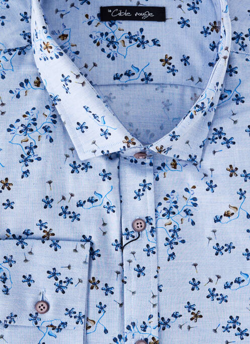 Cămașă cu mâneci lungi albastru LA CIBLE ROUGE bărbat