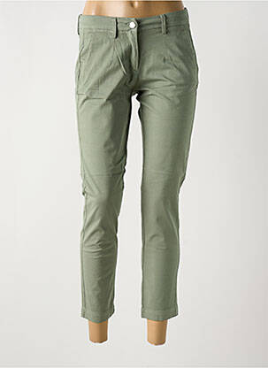 Pantalon 7/8 elasticitate mărime normală verde LA CIBLE ROUGE femeie