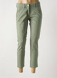 Pantalon 7/8 elasticitate mărime normală verde LA CIBLE ROUGE femeie