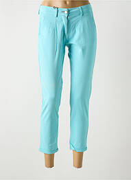 Pantalon 7/8 elasticitate mărime normală albastru LA CIBLE ROUGE femme