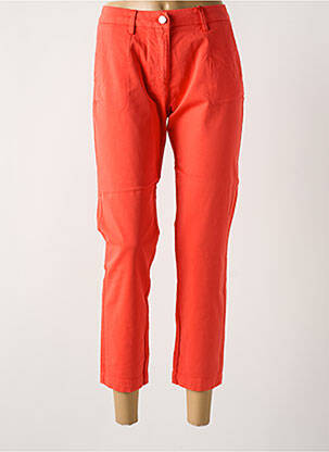 Pantalon 7/8 elasticitate mărime normală portocalie LA CIBLE ROUGE femeie