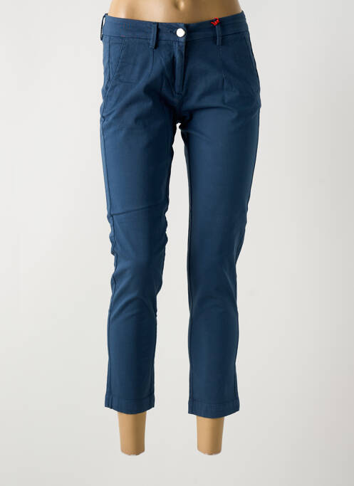 Pantalon 7/8 elasticitate mărime normală albastru LA CIBLE ROUGE femme