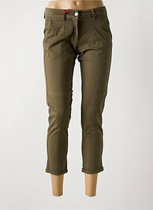 Pantalon 7/8 elasticitate mărime normală verde LA CIBLE ROUGE femeie