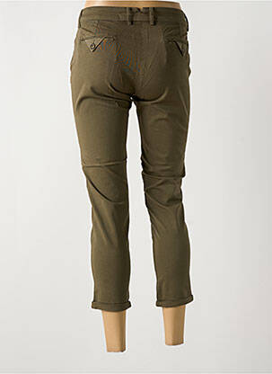 Pantalon 7/8 elasticitate mărime normală verde LA CIBLE ROUGE femeie