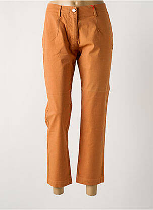 Pantalon 7/8 elasticitate mărime normală portocaliu LA CIBLE ROUGE femeie