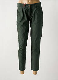Pantalon 7/8 țesătură poplin mărime normală verde LA CIBLE ROUGE femme